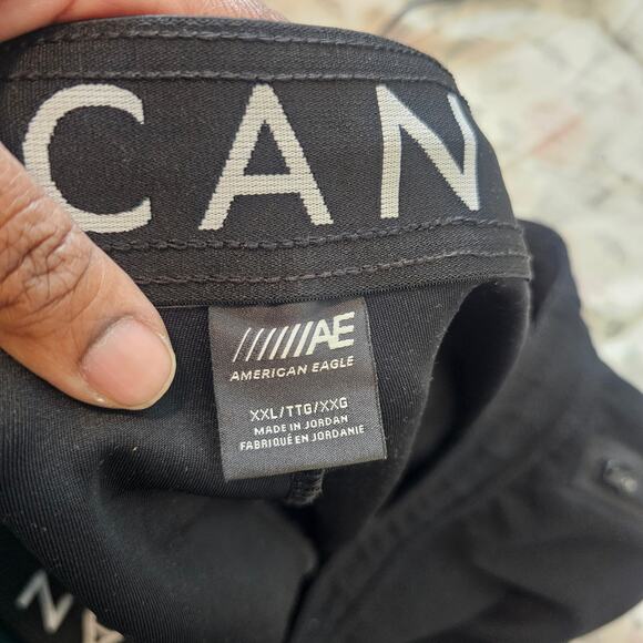 American Eagle Black Red Jogger Pants Size XXL - Picture 5 of 6